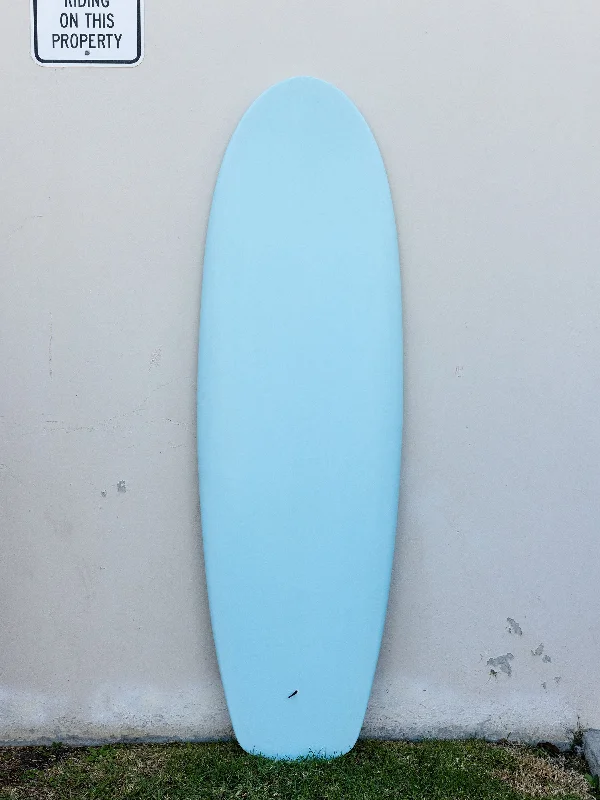 surfboards for improving surfing skills-Koz McRae SurfingBoards | 6'2" Stubby Diamond Tail Blue Surfboard