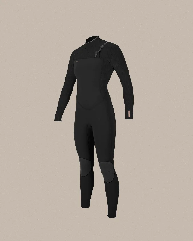 surf clothing for relaxed fits and casual wear-O’Neill Women’s Hyperfreak 3/2+MM Chest Zip Full Suit