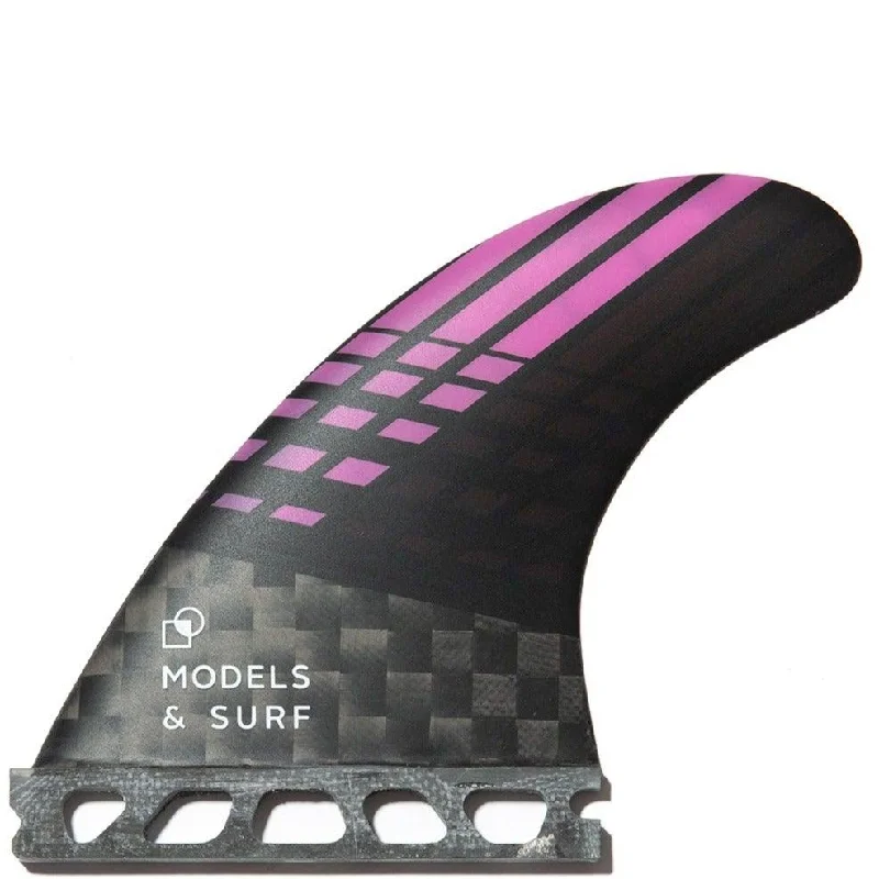 surfboard fins for creating more speed on the wave-Compatible Future Fins - The Racing - Thruster / Carbon Fibre