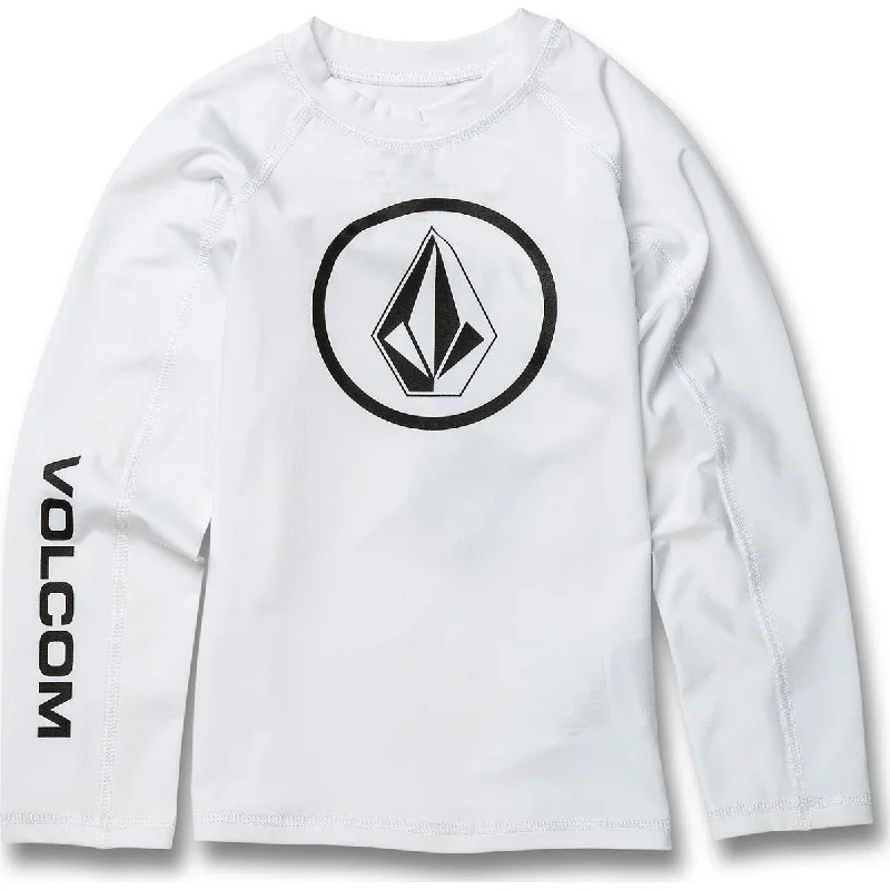 surf clothing for better fit and flexibility-Volcom LITTLE BOYS LIDO SOLID L/S