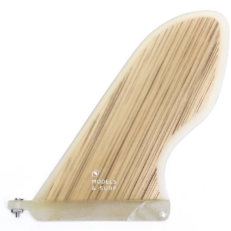 surfboard fins with minimal drag for quicker rides-Longboard Fin - Bamboo Race - 9.0