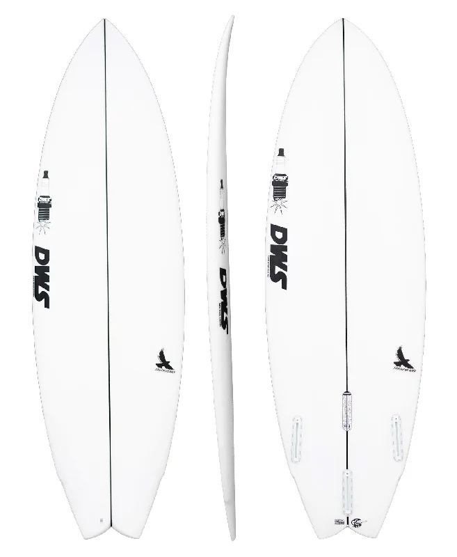 surfboards with faster release off the wave face-DWS 'DREAM WEAVER' TWIN SHORTBOARD