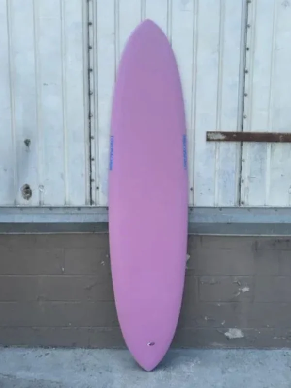 surfboards with wider tails for more stability-LOVE MACHINE | 7'10" THICK LIZZY - LAVENDER/CLEAR Surfboard