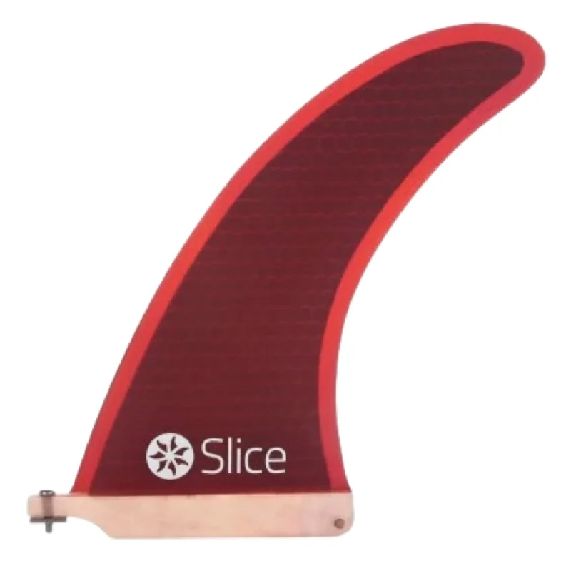 surfboard fins for increased comfort and control-Northcore RTM Hexcore 9" Longboard Surfbord Centre Fin - Red