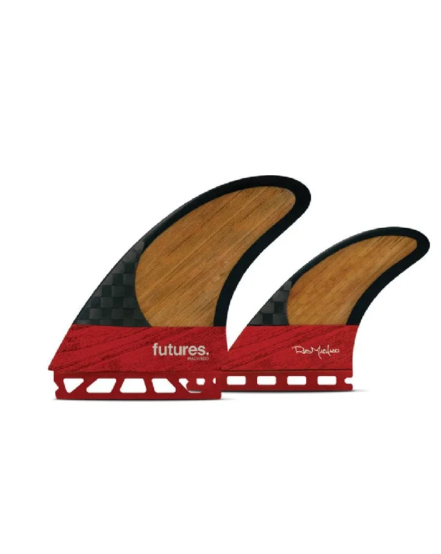 surfboard fins for fast acceleration in the surf-Machado Twin+1 Blackstix 3.0