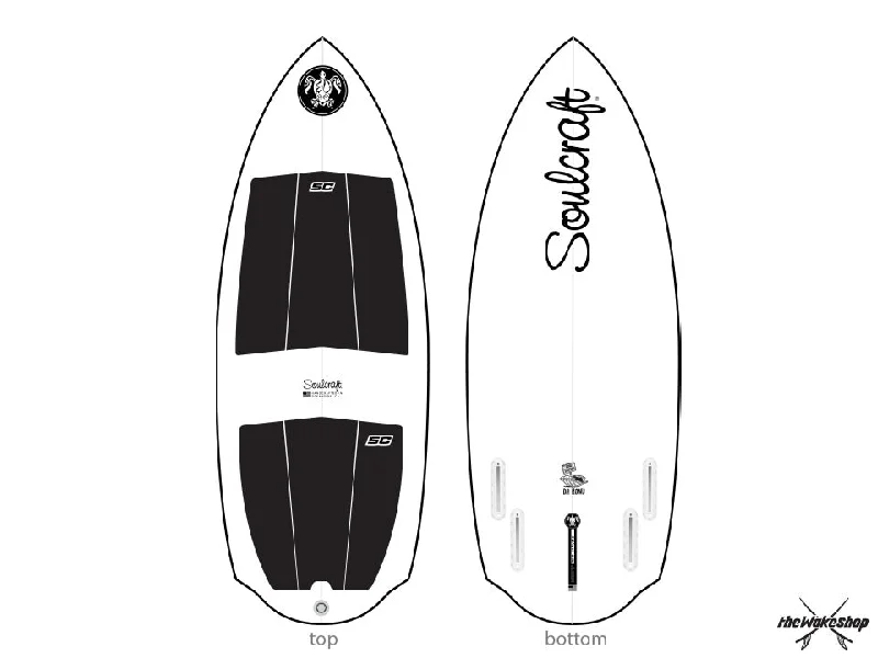 surfboards with a mix of flexibility and rigidity-2022 SoulCraft Honu A-Series Wakesurf Board