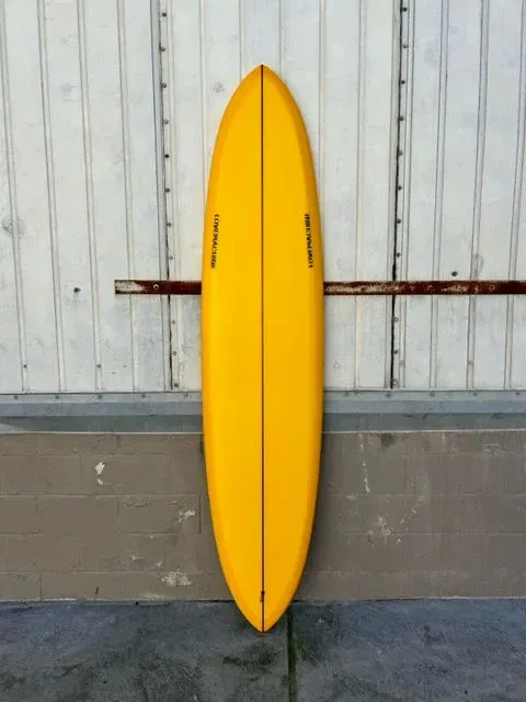 surfboards for improved wave acceleration-LOVE MACHINE | 8'6 LIZZY | GOLDEN YELLOW SURFBOARD