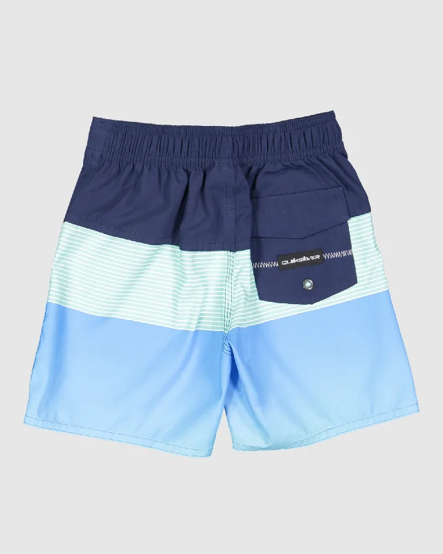 surf clothing for all types of surfboards-Boys 2-7 Everyday Panel 12" Boardshorts