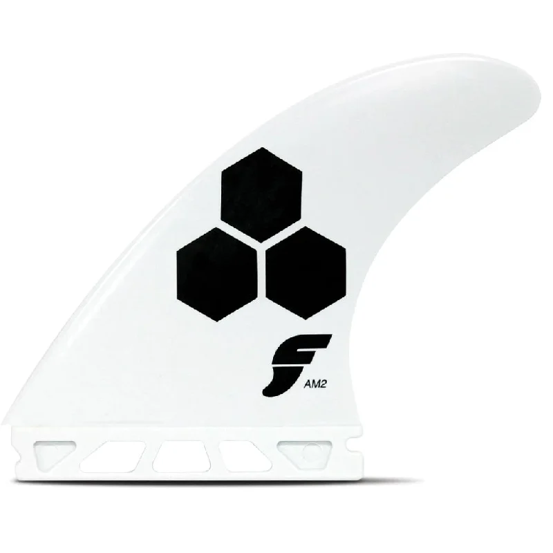 surfboard fins with superior design for better control-Futures Fins - AM2 Thermotech Thruster Set - White