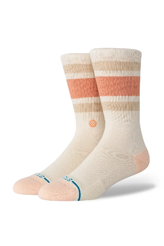 surf clothing for stylish beachwear-Stance Boyd Crew Sock - Peach