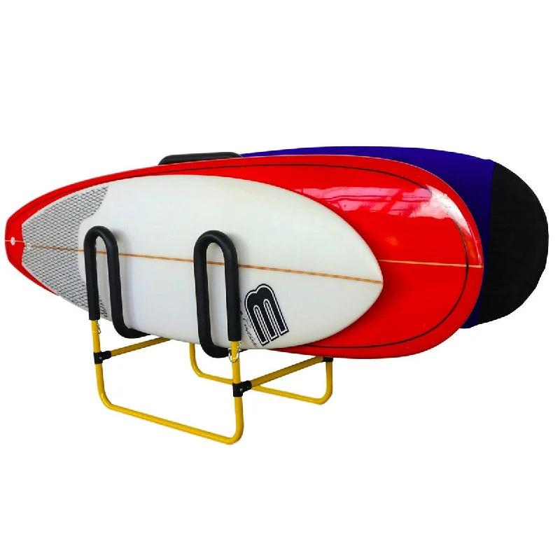 surfboards for improved wave acceleration-Multi Surfboard Stand | Indoor-Outdoor Surf Rack