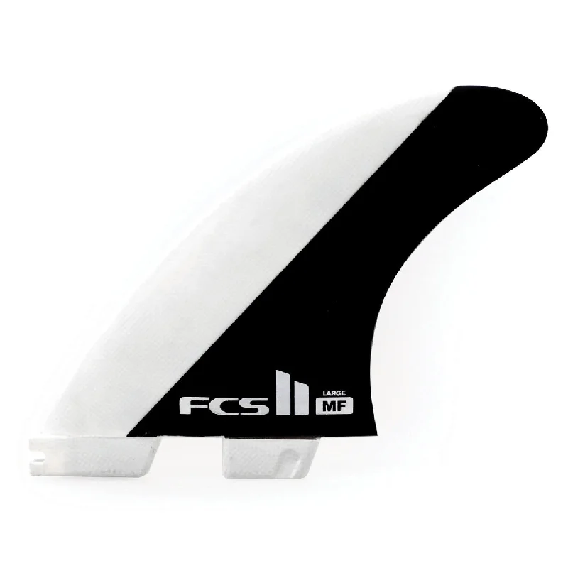 surfboard fins for greater control during maneuvers-FCS II MF PC  Fin Set-Black/White-Grom