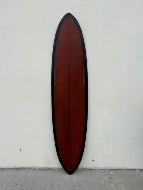 surfboards for better balance and stability-LOVE MACHINE 7'10 THICK LIZZY - BROWN/GREEN