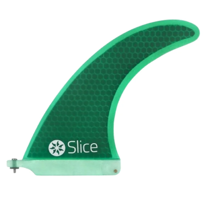 surfboard fins with variable flex for different surf conditions-Northcore RTM Hexcore 9" Longboard Surfbord Centre Fin - Green