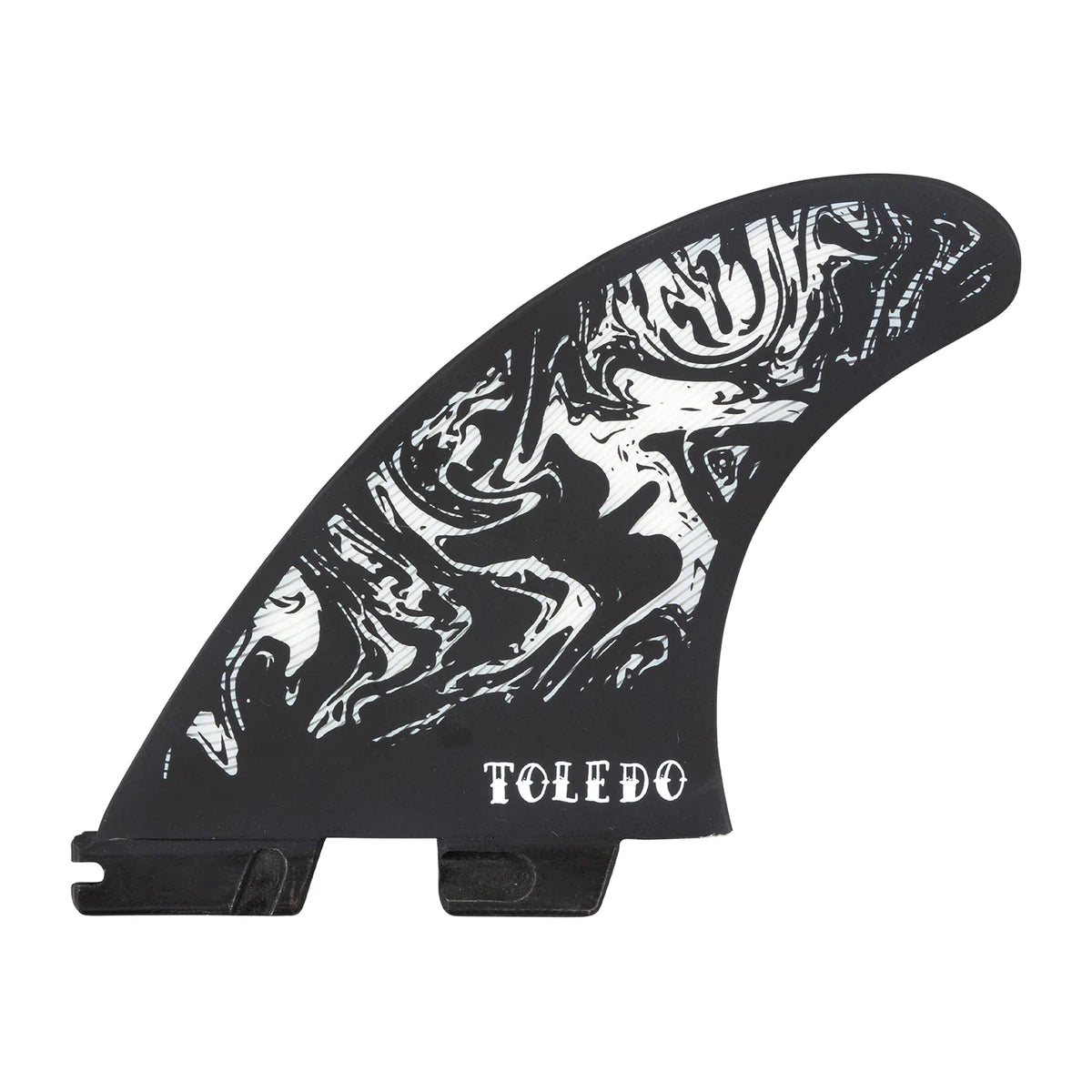 surfboard fins for easy handling in choppy waters-FCS II Filipe Toledo PC Black / White Tri Fin Set - Medium