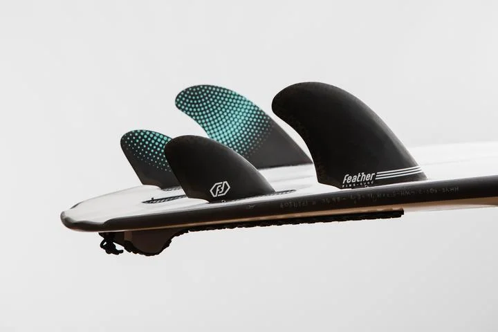 high-performance surfboard fins for advanced surfers-Feather fin semi keel quad