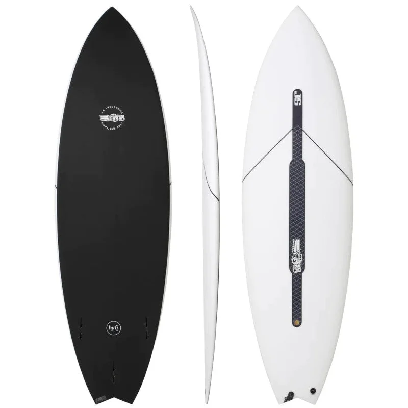 surfboards for big wave surfing-JS Industries 5'10 Black Baron 2.1 Hyfi 2.0 Surfboard