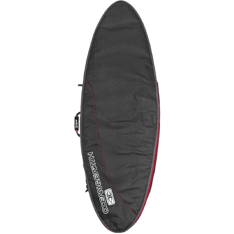 surfboards for effortless paddle takeoff-O&E Ocean & Earth Compact Day Fish Cover 6'4" Black/Red