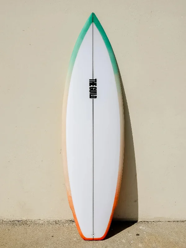 surfboards for high control in powerful waves-THE GUILD | 5'11" RAD MOBILE | ABSTRACT FADE SURFBOARD