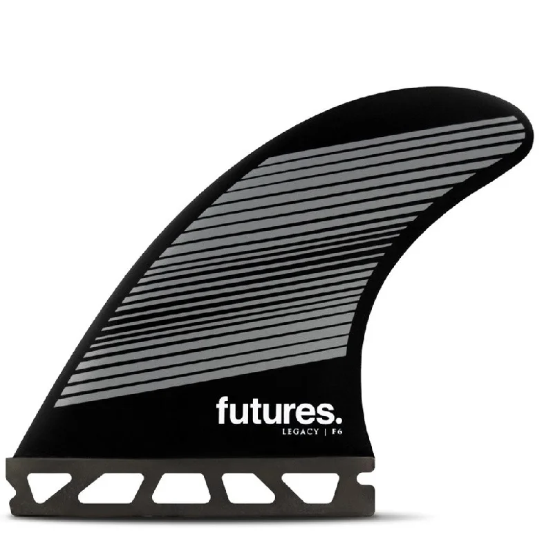 surfboard fins for optimized paddling power-Futures Fins - F4 Legacy Tri Fin Set - Gray/Black