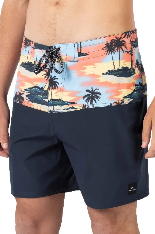 surf clothing for eco-conscious surfers-Rip Curl Mirage Downline Boardshorts - Navy