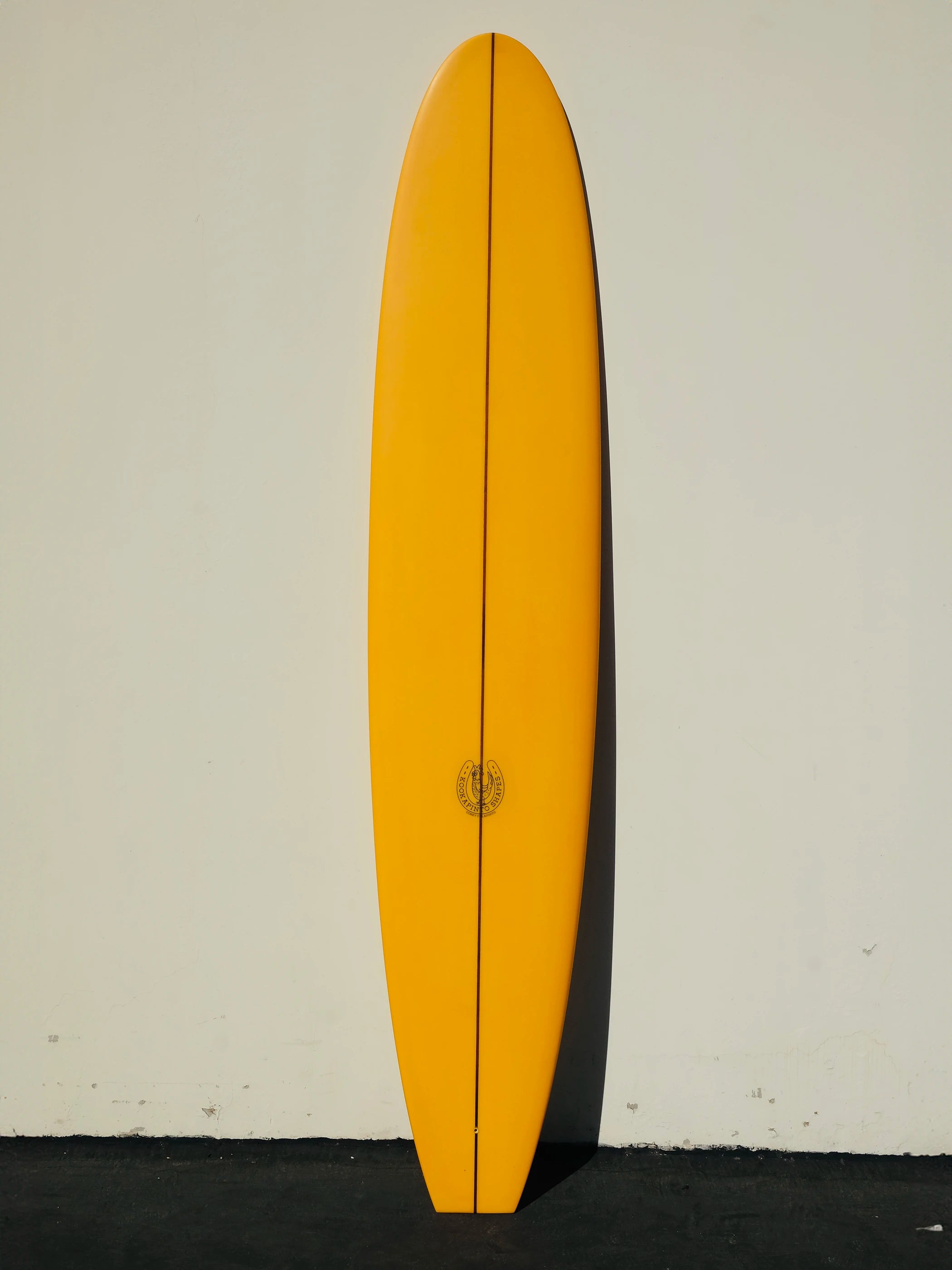 surfboards for tight turns-Kookapinto Shapes | 9'6" Classic Noserider - Mango Deck Tint Longboard