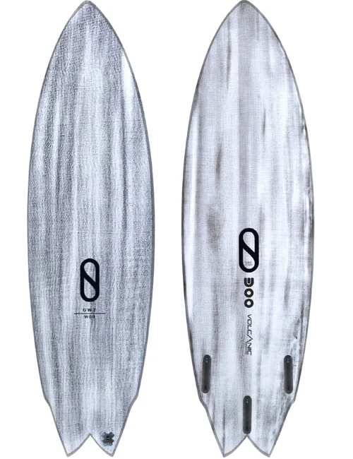 surfboards with low-profile designs for fast waves-Slater Designs 5'11 Great White Twin Volcanic Surfboard