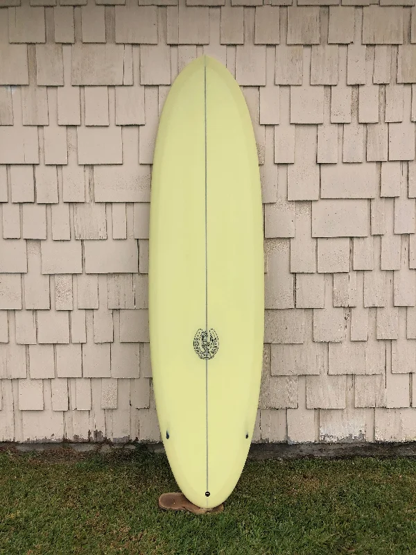 surfboards for smooth carving-Kookapinto Shapes | 7'0" Thin Twin Daffodil Yellow Futures Surfboard