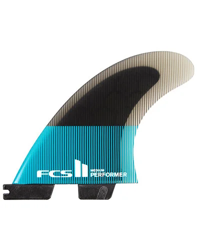 surfboard fins for easier paddling and faster wave entry-FCS II Performer PC Tri Set