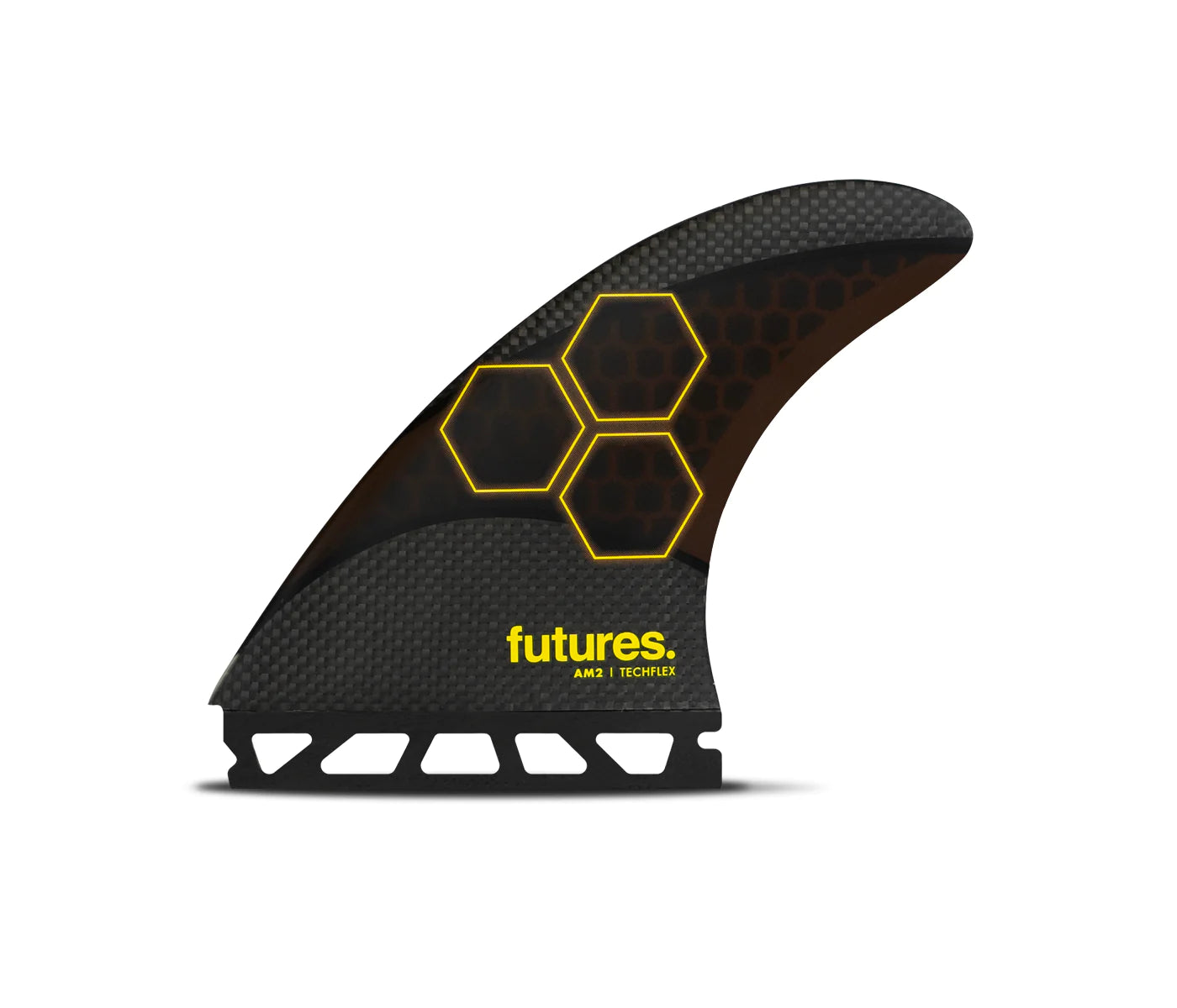 surfboard fins with streamlined design for speed-Futures AM2 Techflex Al Merrick