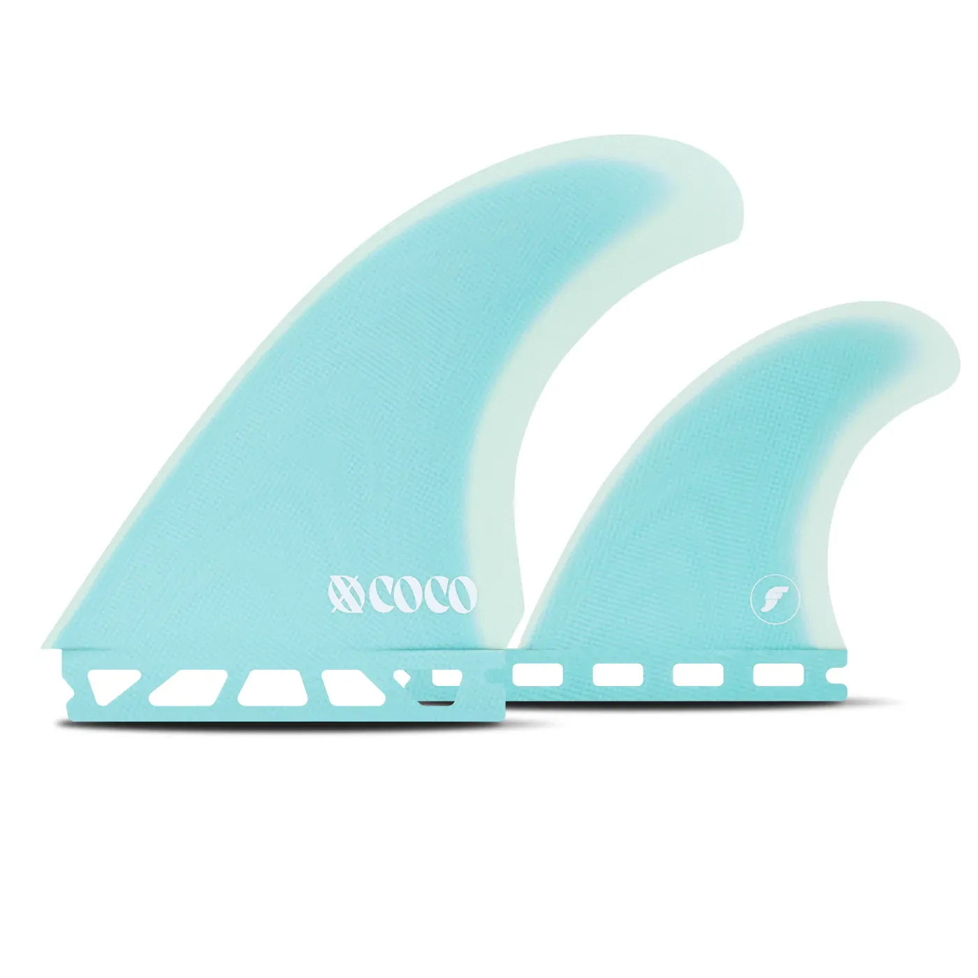 surfboard fins with larger surface area for stability-Futures Fins XO Coco Twin+1 Fin Set