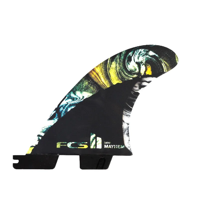 surfboard fins for big wave surfing-Matt Biolos 'Mayhem' PC Carbon Tri Fins