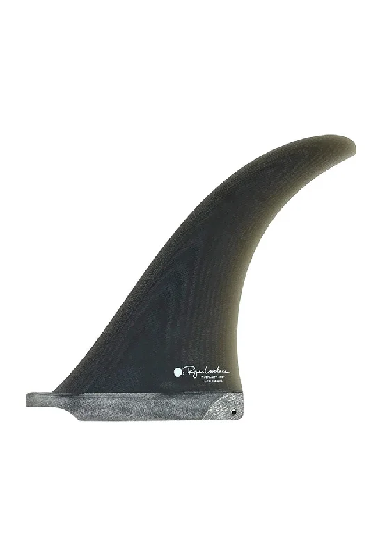 surfboard fins for balanced performance-True Ames 8" Lovelace Thicklizzy Single Fin - Smoke