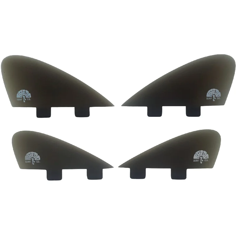 surfboard fins with unique shapes for speed-Dark Smoke Bonzer 4 Runners Fins