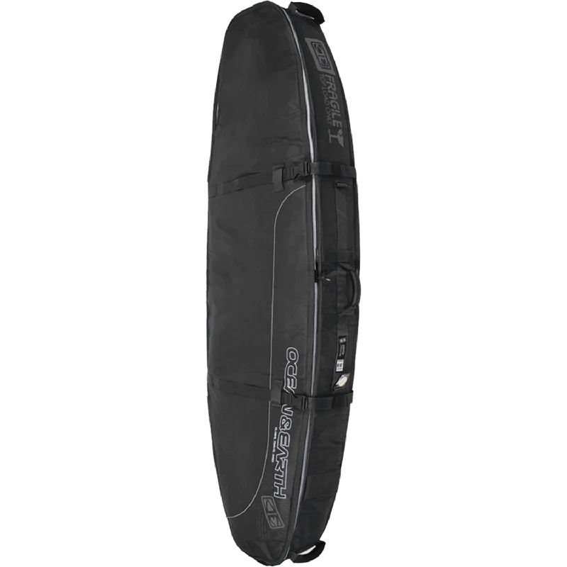 surfboards with lightweight materials for agility-O&E Ocean & Earth Triple Coffin Shortboard Cover 7'0" Black/Grey