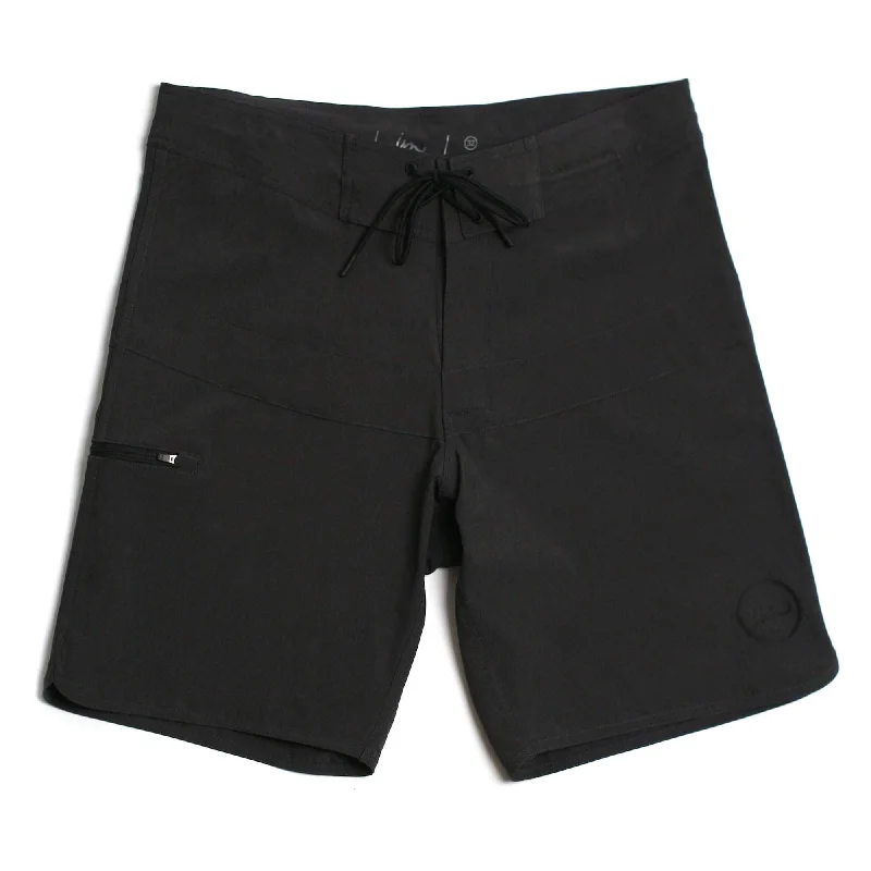 surf clothing with moisture-absorbing features-Imperial Motion Hayworth Minimalist Boardshort - Double Black