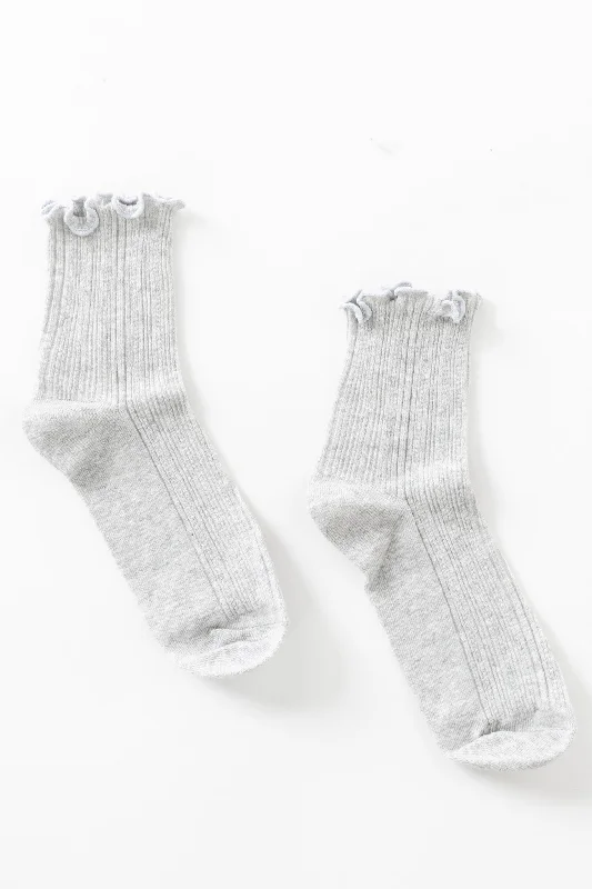 surf clothing with anti-odor properties-Cove Classy Ruffle Socks