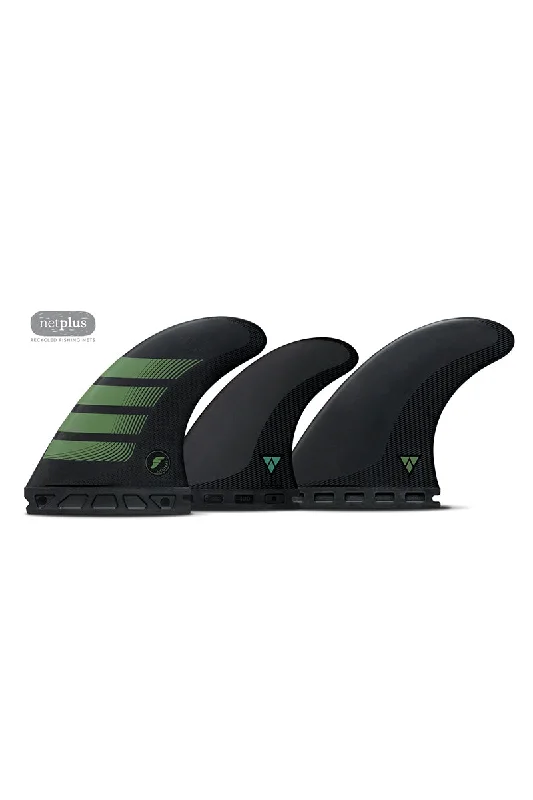 surfboard fins for easy removal and adjustments-Futures Fins F8 Alpha 5-Fin Set - Carbon / Olive