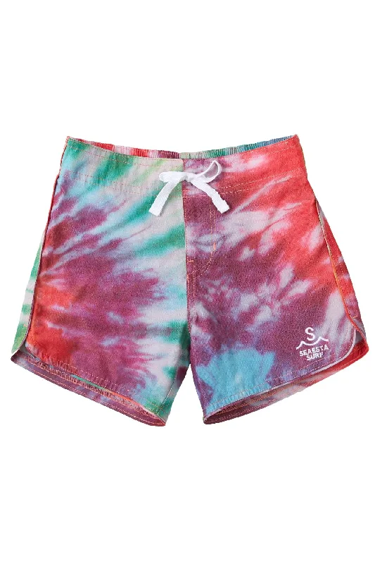 surf clothing with breathable panels for ventilation-Seaesta Scallop Retro Flare Boardshort / Sea Ripple / Tie Dye / Boardshorts