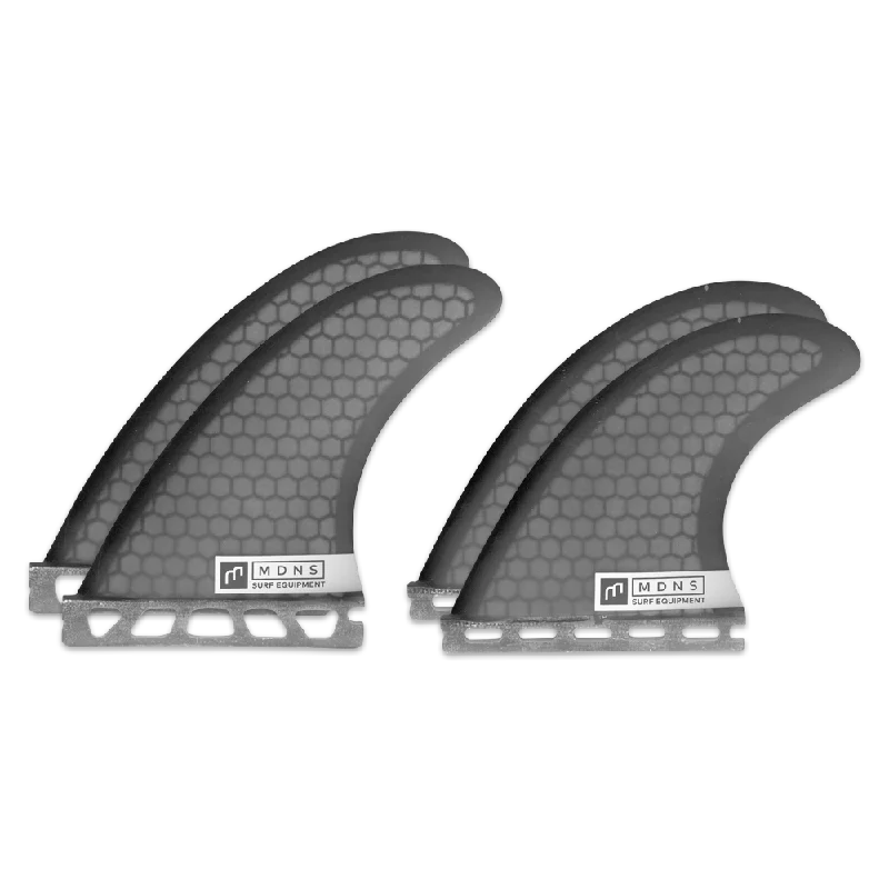 surfboard fins for pro-level performance-QUADRUM MEDIUM+LARGE - 4.0’’ + 5.0’’ FINS