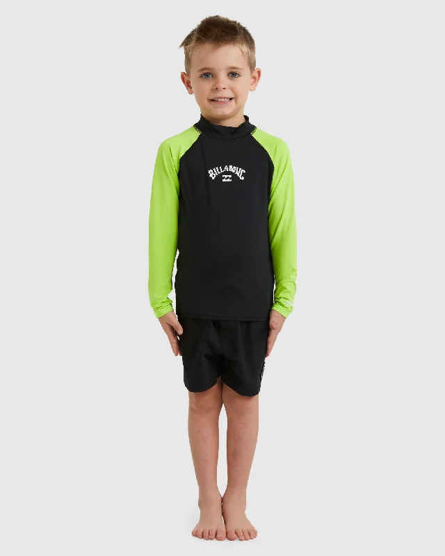 surf clothing for easy movement in the surf-Boys 2-7 All Day Arch Rash Vest