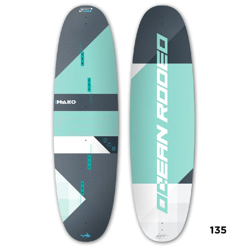 surfboard fins with reinforced construction for impact resistance-Ocean Rodeo Mako Twintip with Deck + Fins