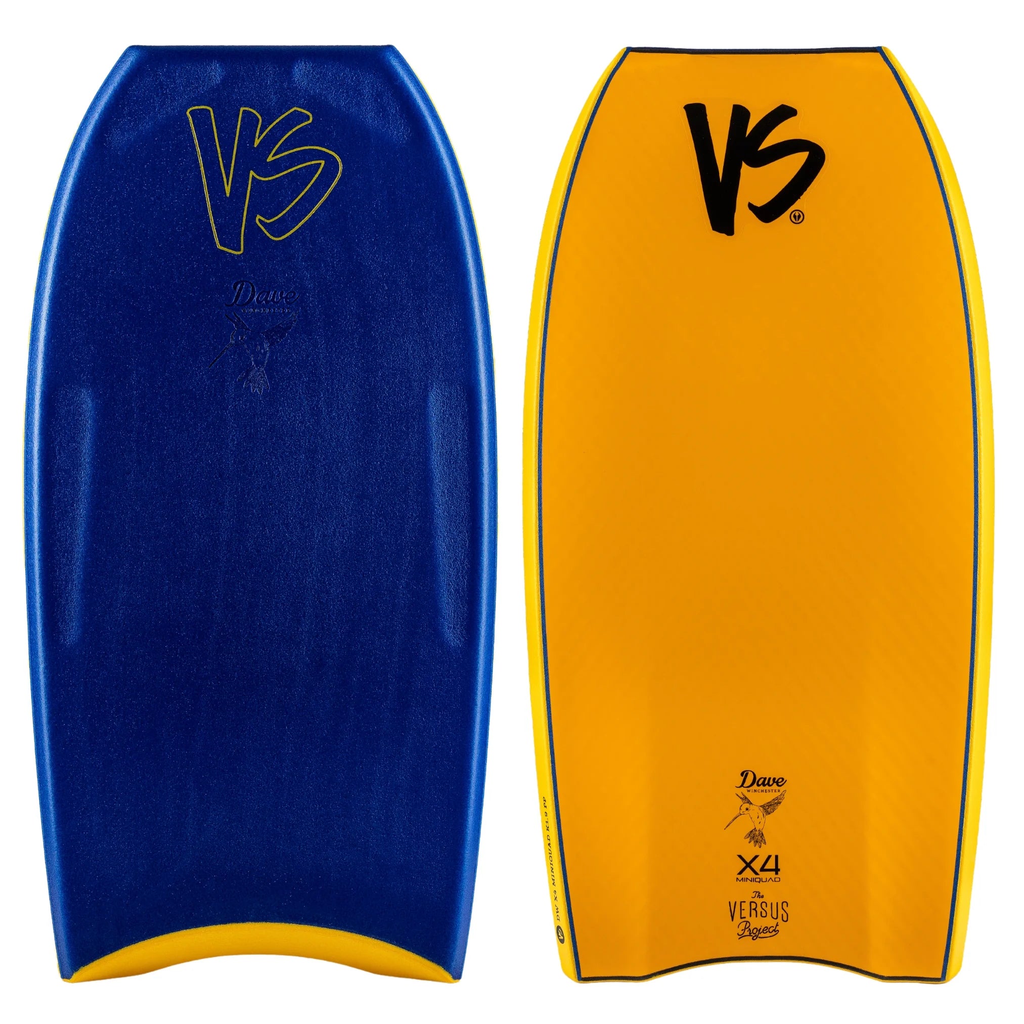 surfboards for higher wave-holding capacity-39" VS Dave Winchester Mini Quad Concave PP Bodyboard