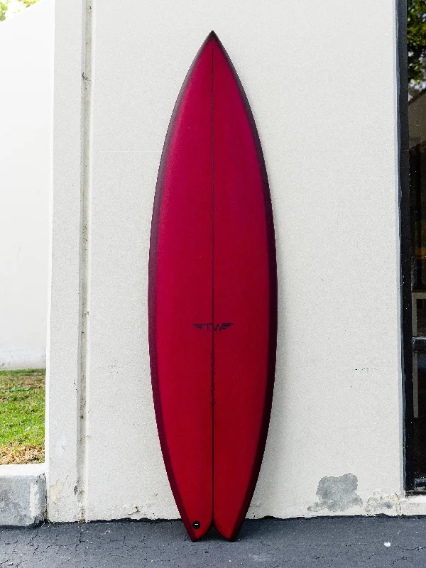 surfboards with high-precision rocker profiles-Tyler Warren | Thruster Fish 6’2” Ruby Red Surfboard