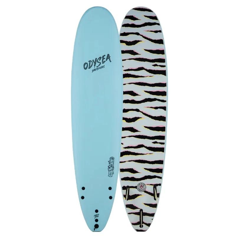 surfboards for longboard lovers-Catch Surf Odysea Log Team 8'0 Soft Surfboard - Sky Blue