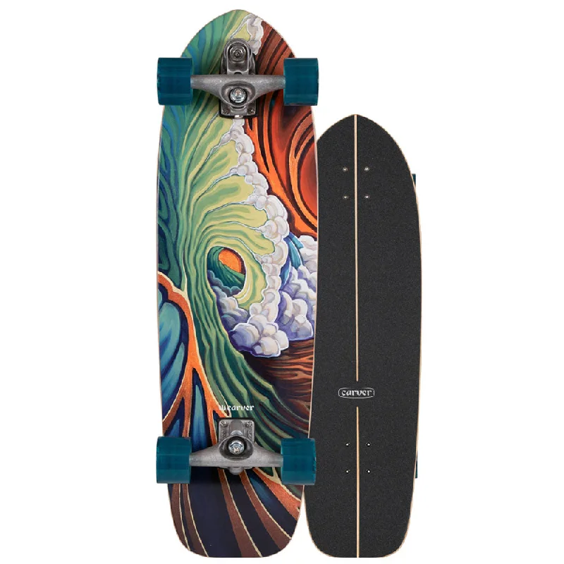 surf clothing with full coverage for sensitive skin-33.75" GREENROOM SURFSKATE COMPLETE C7