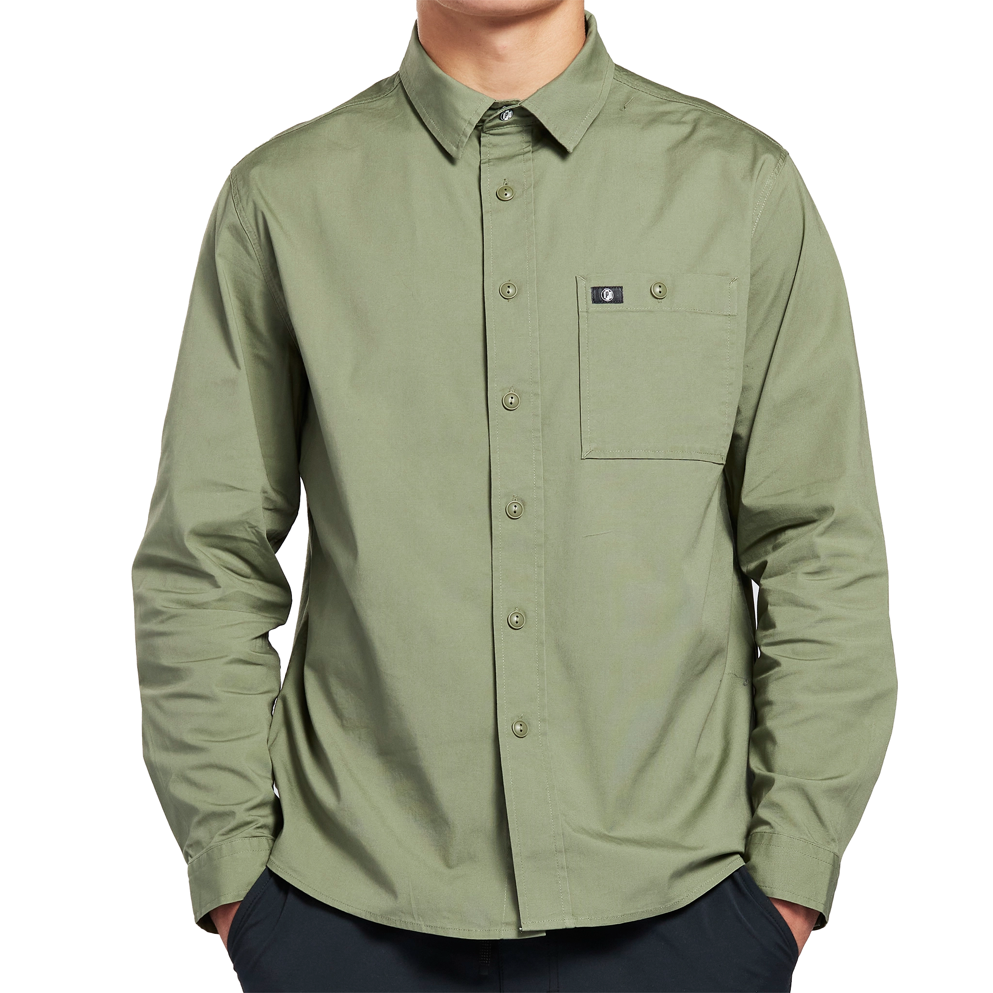 surf clothing for high-impact water sports-COASTAL LONG SLEEVE CANVAS SHIRT