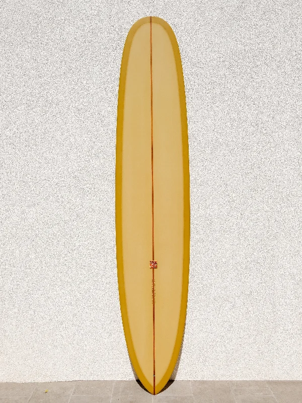 surfboards for beginner surfers-Tyler Warren | One Fin Pin Longboard 9’5” Olive Butter Surfboard