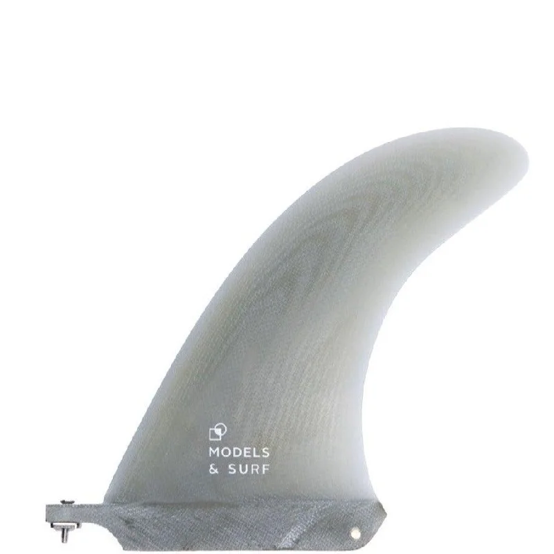 surfboard fins with stable base for improved speed-Longboard Fin - Fat Badesi - Fibreglass