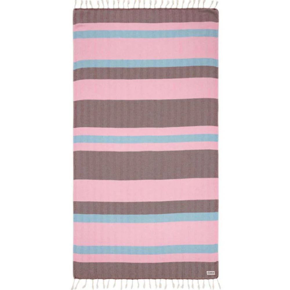 surfboards for better control through turns-Sand Cloud Folly Stripe Beach Towel - 2024